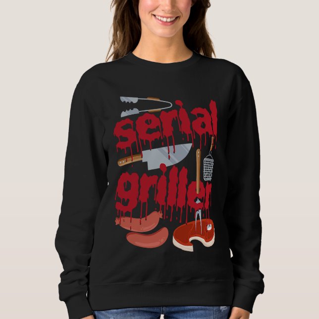 Eu Sou Um Churrasqueiro Serial Camiseta Divertida  (Frente)