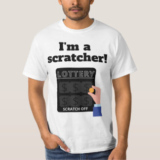Eu sou um cratcher de loteria tirando camiseta