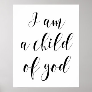 Eu Sou Um Filho De Deus Poster