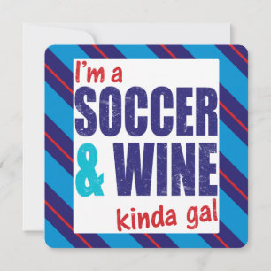 Eu sou um futebol & um tipo do vinho do galão