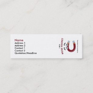 Eu sou um modelo estranho do cartão de visita do