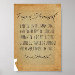 EU SOU UM POSTER DO HUMANISTA