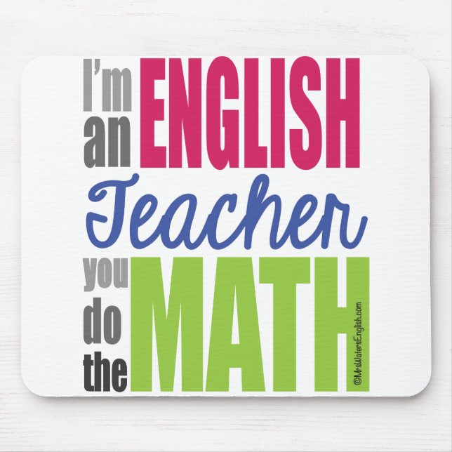 Eu sou um professor de inglês… Mousepad (Frente)