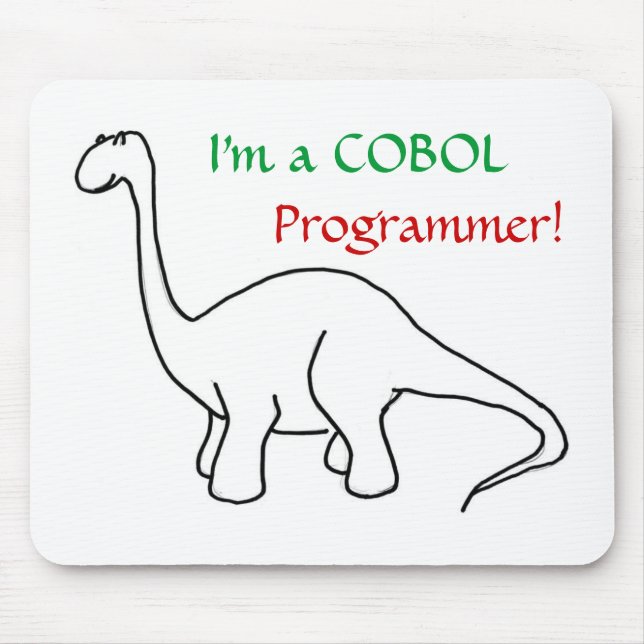 Eu sou um programador de COBOL! Mousepad (Frente)