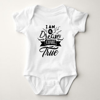 Eu sou um sonho venho camisa verdadeira do bebê do
