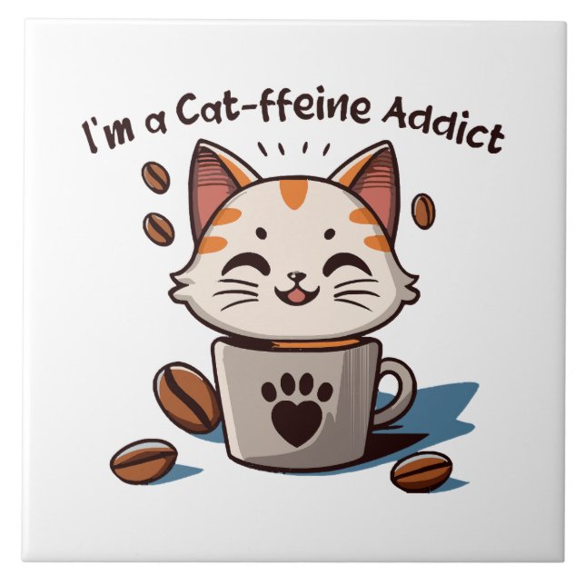 Eu sou um viciado em Cat-feína (Frente)