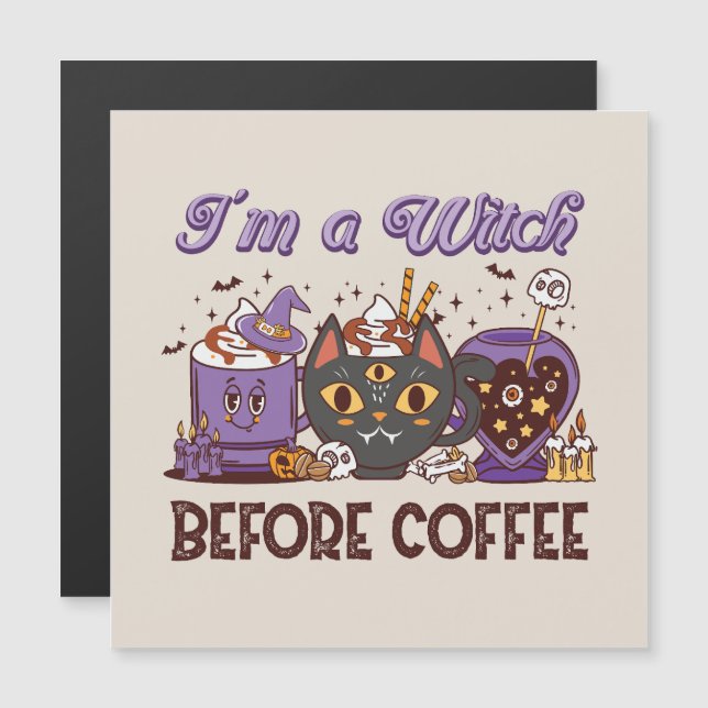 Eu sou uma bruxa antes do café (Frente/Verso)