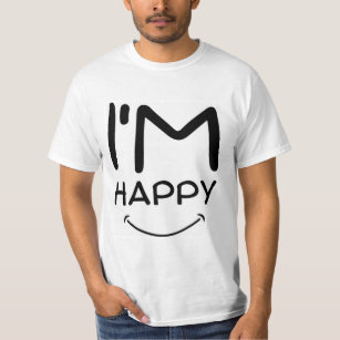 eu sou uma camisa de homem feliz
