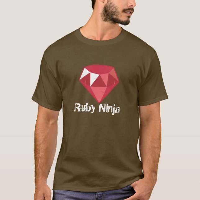 Eu sou uma camisa do vermelho de Ninja do rubi (Frente)