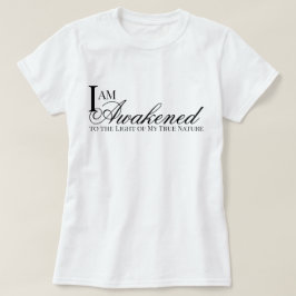 Eu sou uma camiseta de afirmação despertada oração