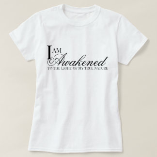 Eu sou uma camiseta de afirmação despertada oração