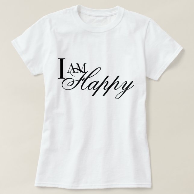 Eu sou uma camiseta de oração metta de afirmação f (Frente do Design)