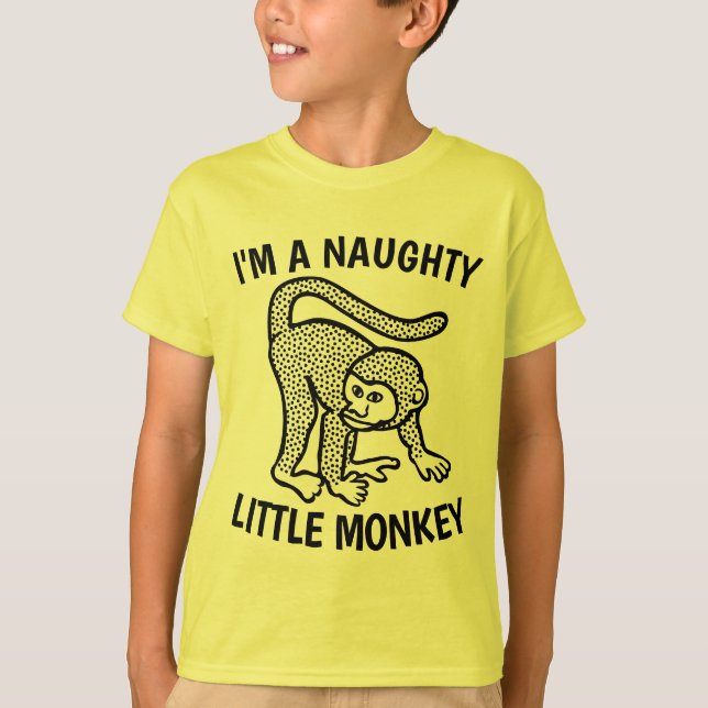 Eu sou uma camiseta nojenta de macaquinhos engraça (Frente)