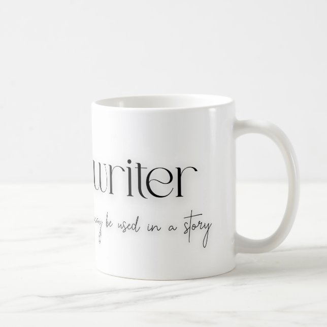 Eu sou uma caneca de escritor (Direita)