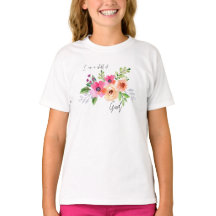 Eu sou uma criança da camisa das garotas de Deus