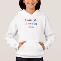 "Eu sou uma Criança de Deus" design Hoodie