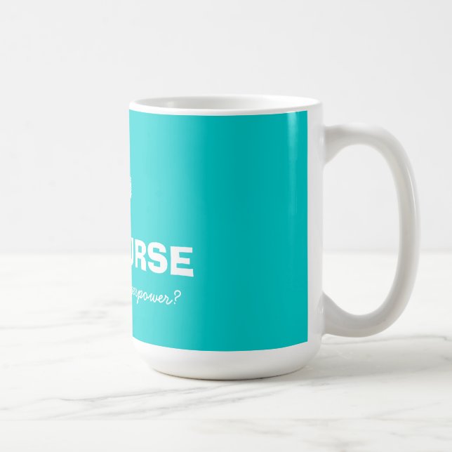 Eu sou uma enfermeira o que é sua caneca de café (Direita)