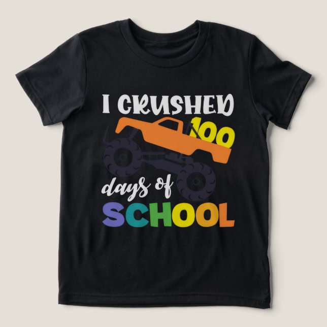 Eu Superei 100 Dias de Caminhão Escolar 2025 (Design frontal)