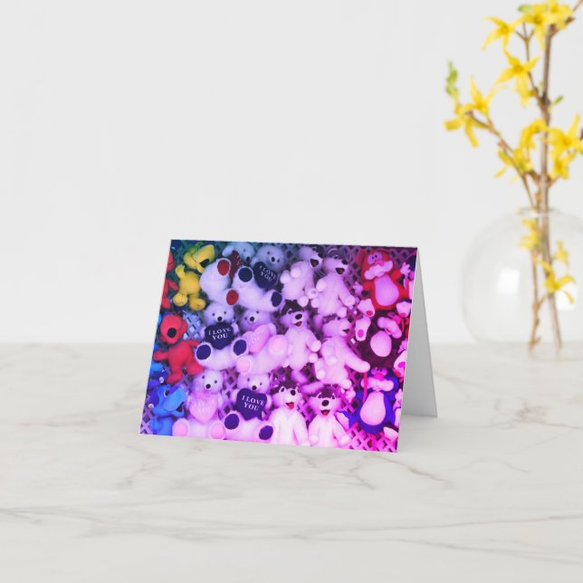 Eu Te Amo A Colocar Cartão De Nota De Vazio De Urs (Flor Amarela)