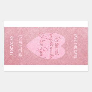 "Eu te amo" adesivos personalizados