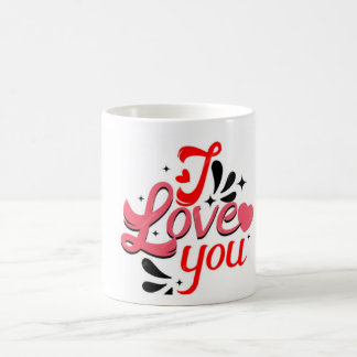 Eu te amo caneca de café