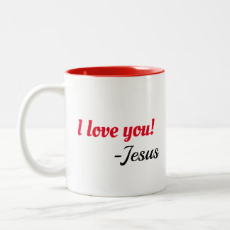 Eu te amo! Caneca de Jesus