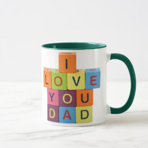 Eu te amo caneca do pai