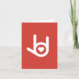 Eu Te Amo, Cartão De Saudação Vermelho