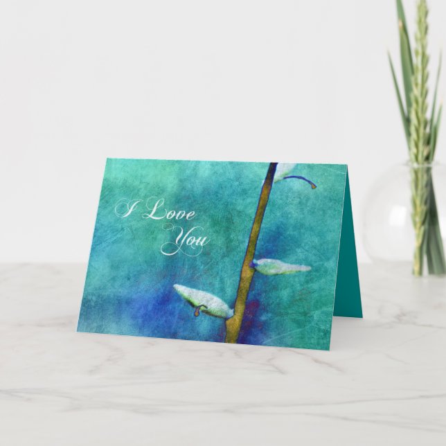 Eu te amo - cartão do aqua (Frente)