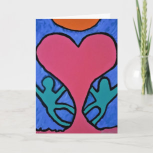 EU TE AMO cartão - impressão da arte nosso amor