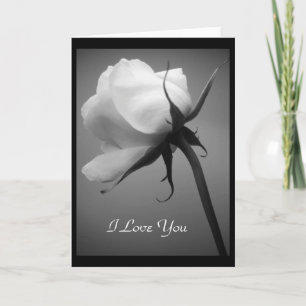 Eu Te Amo - Cartão Rosa Branco