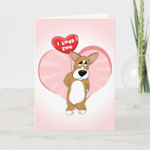 Eu Te Amo Cartões De Dia de os namorados Corgi
