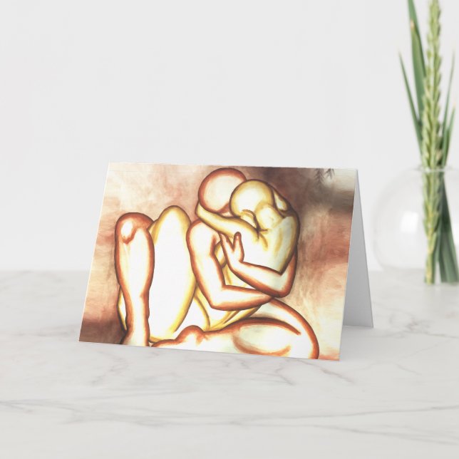 Eu Te Amo Cartões Personalizados Adorando Grandes  (Frente)