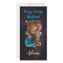 Eu te amo com uma placa plana personalizável