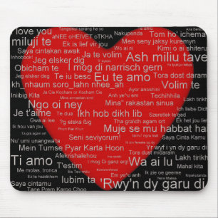 Eu te amo de todo o mundo - mousepad