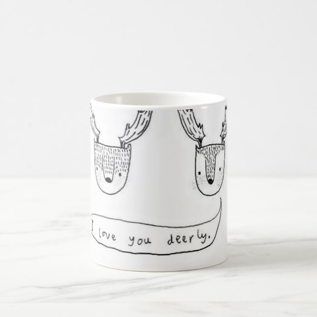 Eu te amo deerly caneca (Centro)