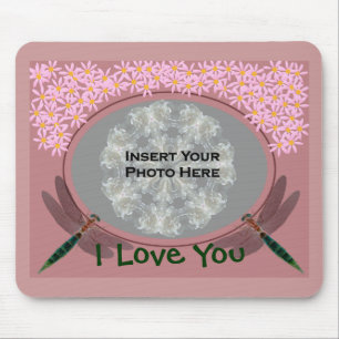 Eu Te Amo, Dragonflies, Adicionar Foto Mousepad