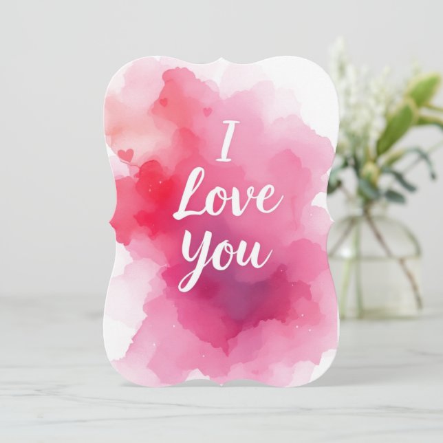 Eu te amo em aquarelas (Em pé/Frente)