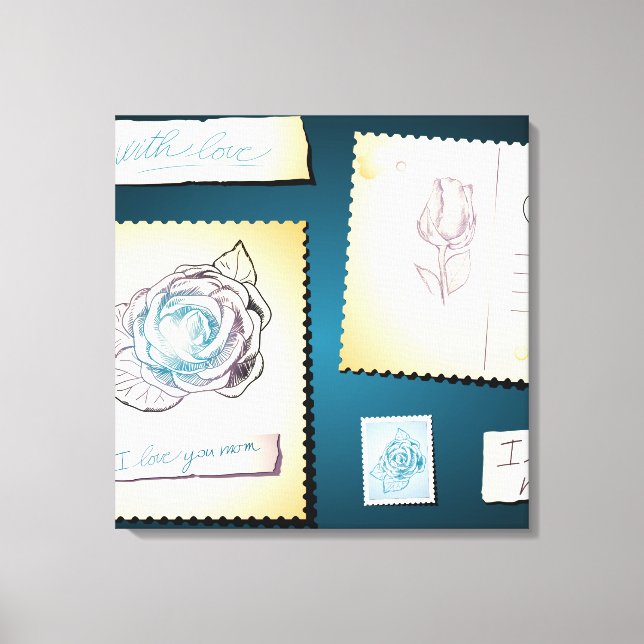 Eu te amo mãe, canvas (Frente)