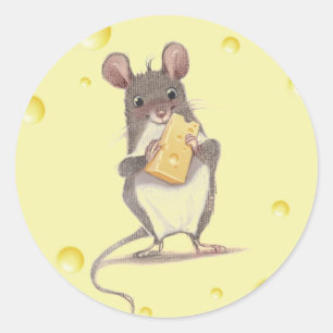 Eu te amo mais que adesivos Cheese Round