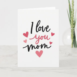 Eu Te Amo Mamãe Cartão de Mensagem