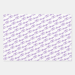 Eu Te Amo Namorados Corações Roxos