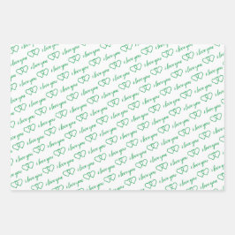 Eu Te Amo Namorados Corações Verdes