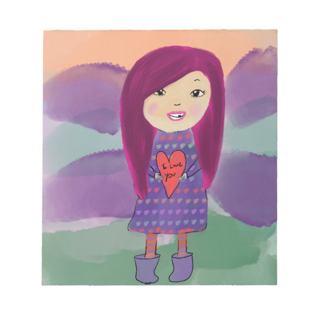 Eu te amo no bloco de notas (Frente)