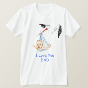 Eu Te Amo Pai Camiseta - Bebê Carregando De Tempes