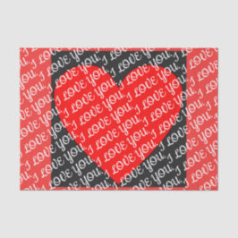 EU TE AMO Papel Tecidual