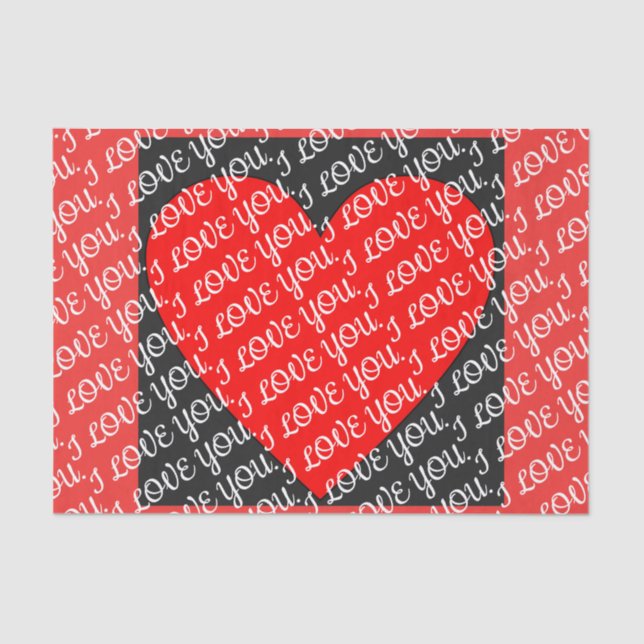 EU TE AMO Papel Tecidual (Frente )