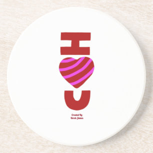 Eu Te Amo Porta copos Sandstone