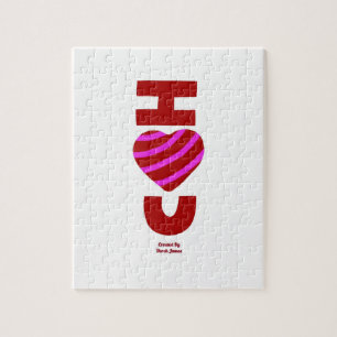Eu te amo Quebra-cabeça de 20,3 cm x 25,4 cm