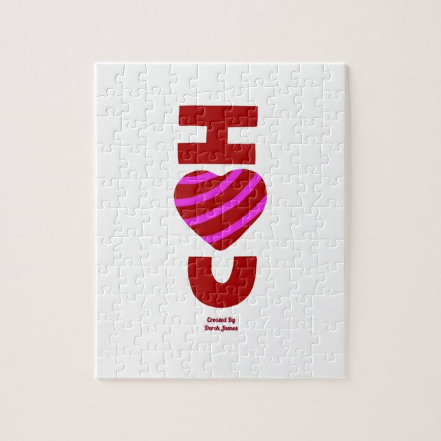 Eu te amo Quebra-cabeça de 20,3 cm x 25,4 cm (Vertical)